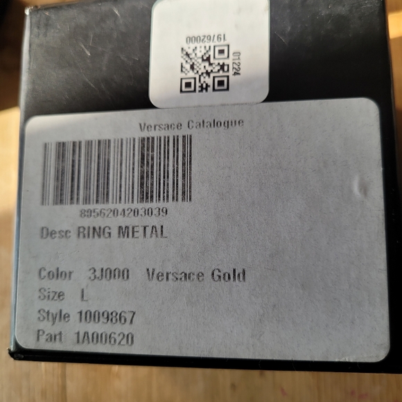 Sold.Versace Medusa Greca Double Ring - Picture 4 of 4